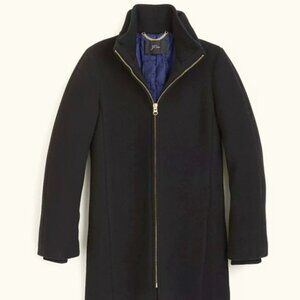 J Crew Lodge Coat in Italian Stadium-Cloth Wool
